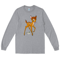 Heather Grey bambi Long Sleeve Tee - linhVisuals