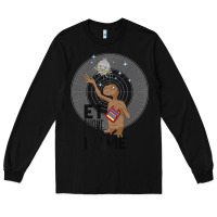 Black e.t. phone home spaceship flying away premium t shirt Long Sleeve Tee - linhVisuals