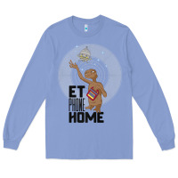 Colony Blue e.t. phone home spaceship flying away premium t shirt Long Sleeve Tee - linhVisuals