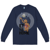 Navy e.t. phone home spaceship flying away premium t shirt Long Sleeve Tee - linhVisuals