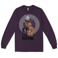 Plum e.t. phone home spaceship flying away premium t shirt Long Sleeve Tee - linhVisuals