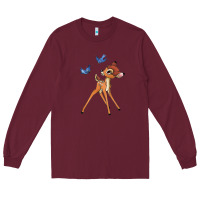 Burgundy bambi Long Sleeve Tee - linhVisuals