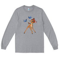 Heather Grey bambi Long Sleeve Tee - linhVisuals
