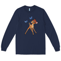 Navy bambi Long Sleeve Tee - linhVisuals