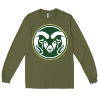 Army Green The colorado state rams Long Sleeve Tee - linhVisuals