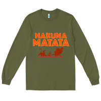 Army Green lion king hakuna matata Long Sleeve Tee - linhVisuals