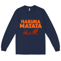 Navy lion king hakuna matata Long Sleeve Tee - linhVisuals