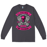 Smoke biker gear motorcycle gifts biker chick i ride my biker tank top Long Sleeve Tee - linhVisuals