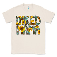 Natural Inked Mama Flowers Classic Tee - CowCowDesign