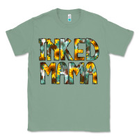 Sage Inked Mama Flowers Classic Tee - CowCowDesign