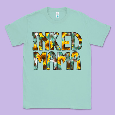 Inked Mama Flowers Classic Tee Designed By Cowcowdesign