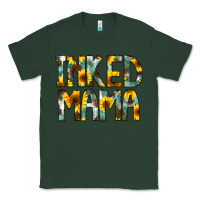 Sports Green Inked Mama Flowers Classic Tee - CowCowDesign