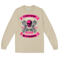 Mushroom biker gear motorcycle gifts biker chick i ride my biker tank top Long Sleeve Tee - linhVisuals