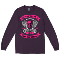 Biker Gear Motorcycle Gifts Biker Chick I Ride My Biker Tank Top Long Sleeve Tee | Teevron