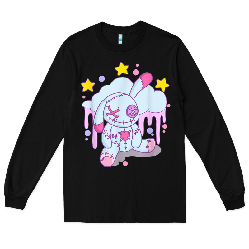 Bunny Pastel Goth Voodoo Doll T Shirt Long Sleeve Tee by linhVisuals | Teevron