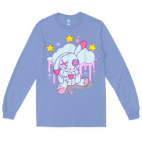 Colony Blue bunny pastel goth voodoo doll t shirt Long Sleeve Tee - linhVisuals