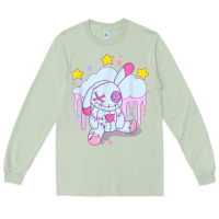 Matcha bunny pastel goth voodoo doll t shirt Long Sleeve Tee - linhVisuals