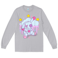 Moon Dust bunny pastel goth voodoo doll t shirt Long Sleeve Tee - linhVisuals