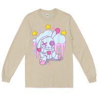Mushroom bunny pastel goth voodoo doll t shirt Long Sleeve Tee - linhVisuals