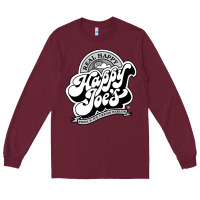 Burgundy happy joes pizza Long Sleeve Tee - linhVisuals