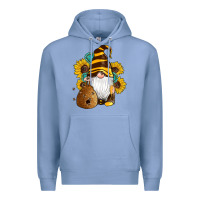 Colony Blue western bee gnomes beehive honey sunflowers gemstone Premium Hoodie - Artiststas