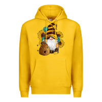 Lemon western bee gnomes beehive honey sunflowers gemstone Premium Hoodie - Artiststas
