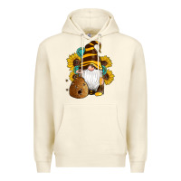 Sandshell western bee gnomes beehive honey sunflowers gemstone Premium Hoodie - Artiststas