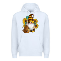 White western bee gnomes beehive honey sunflowers gemstone Premium Hoodie - Artiststas