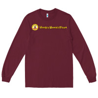 Burgundy howies pizza Long Sleeve Tee - linhVisuals