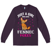 Fennec Fox Just A Girl Who Loves Fennec Foxes T Shirt Long Sleeve Tee | Teevron