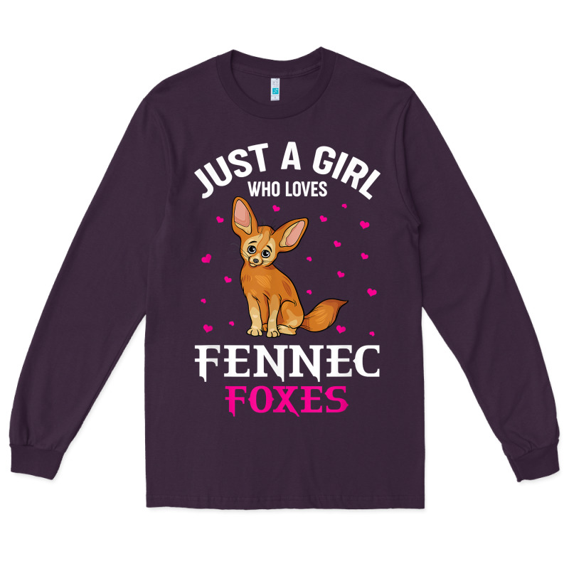 Fennec Fox Just A Girl Who Loves Fennec Foxes T Shirt Long Sleeve Tee by linhVisuals | Teevron