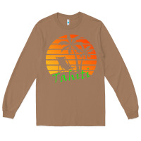 Toasted Coconut outdoor t  shirt tahiti retro vintage sunset t  shirt Long Sleeve Tee - linhVisuals