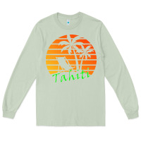 Matcha outdoor t  shirt tahiti retro vintage sunset t  shirt Long Sleeve Tee - linhVisuals