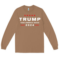 Toasted Coconut donald trump 2024 take america back election   the return sweatshirt Long Sleeve Tee - linhVisuals