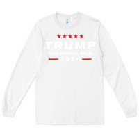 White donald trump 2024 take america back election   the return sweatshirt Long Sleeve Tee - linhVisuals