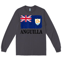 Flag Of Anguilla   Anguilla Banner T Shirt Long Sleeve Tee | Teevron