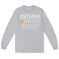 Moon Dust funny asthma awareness one star rating inhaler wheezy breath t shirt Long Sleeve Tee - linhVisuals