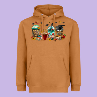 Senior 2023 Graduation Coffee Heavyweight Hoodie Designed By Jasminsmagicworld
