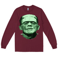 Burgundy frankenstein monster classic horror flick t shirt Long Sleeve Tee - linhVisuals