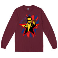 Burgundy ringo starr music concert Long Sleeve Tee - linhVisuals