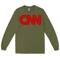 Army Green cnn Long Sleeve Tee - linhVisuals