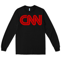 Black cnn Long Sleeve Tee - linhVisuals