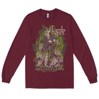 Burgundy lamb of god music concert Long Sleeve Tee - linhVisuals