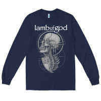 Navy lamb of god music concert Long Sleeve Tee - linhVisuals