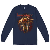 Navy lamb of god music concert Long Sleeve Tee - linhVisuals
