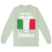 Matcha i'm not yelling i'm italian t shirt Long Sleeve Tee - linhVisuals