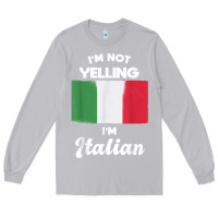 Moon Dust i'm not yelling i'm italian t shirt Long Sleeve Tee - linhVisuals