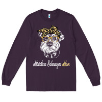 Plum birthday and mother's day gift miniature schnauzer mom t shirt Long Sleeve Tee - linhVisuals