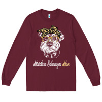 Burgundy birthday and mother's day gift miniature schnauzer mom t shirt Long Sleeve Tee - linhVisuals