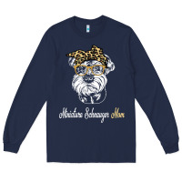 Navy birthday and mother's day gift miniature schnauzer mom t shirt Long Sleeve Tee - linhVisuals